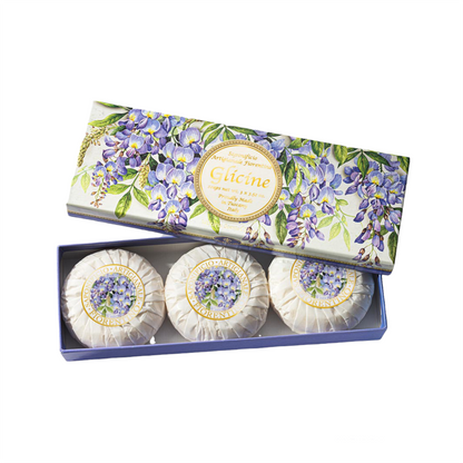 Saponificio Artigianale Fiorentino Wisteria 3-Piece Soap Set