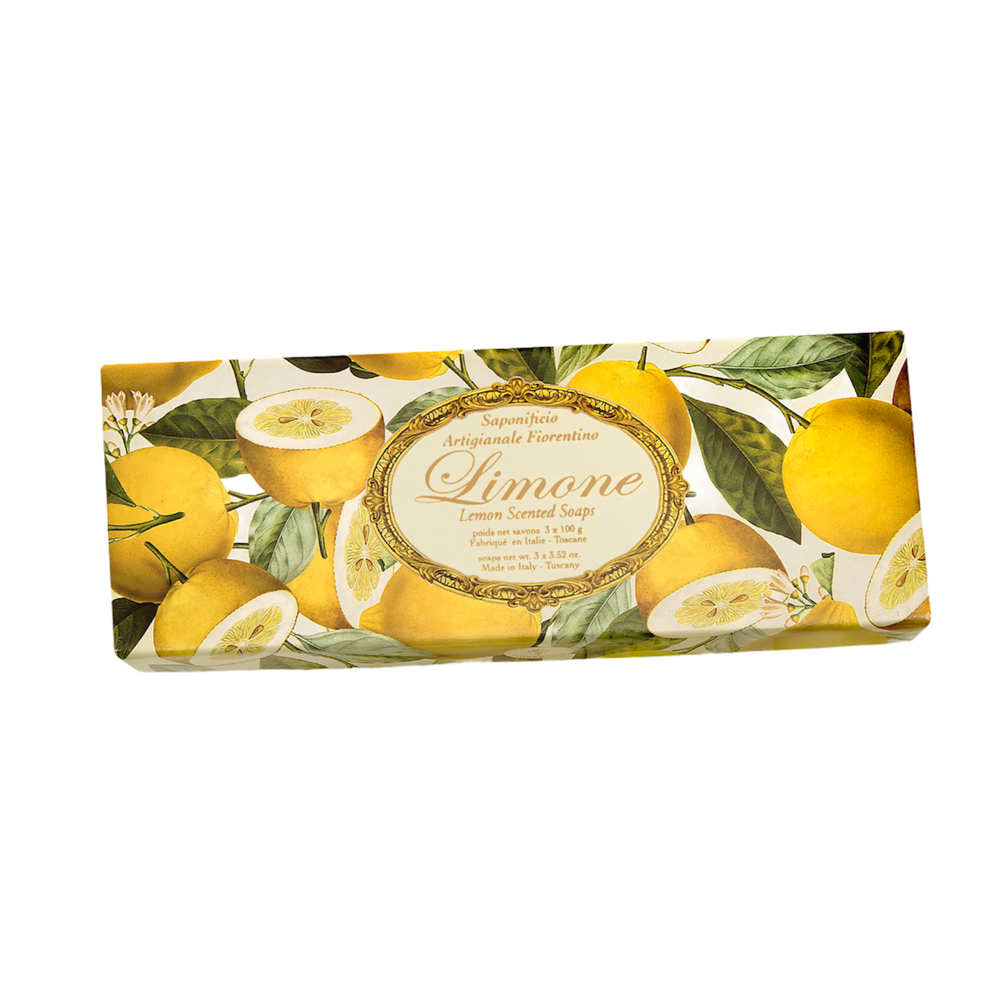 Saponificio Artigianale Fiorentino Lemon 3-Piece Soap Set