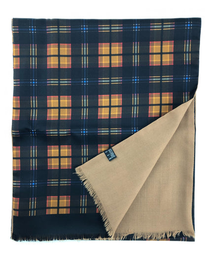 Sanmarco Silk Wool Scarf (Blue)