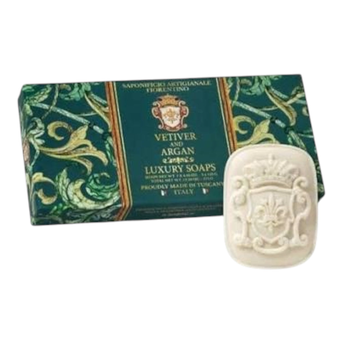 Saponificio Artigianale Fiorentino Vetiver & Argan 3-Piece Soap Set