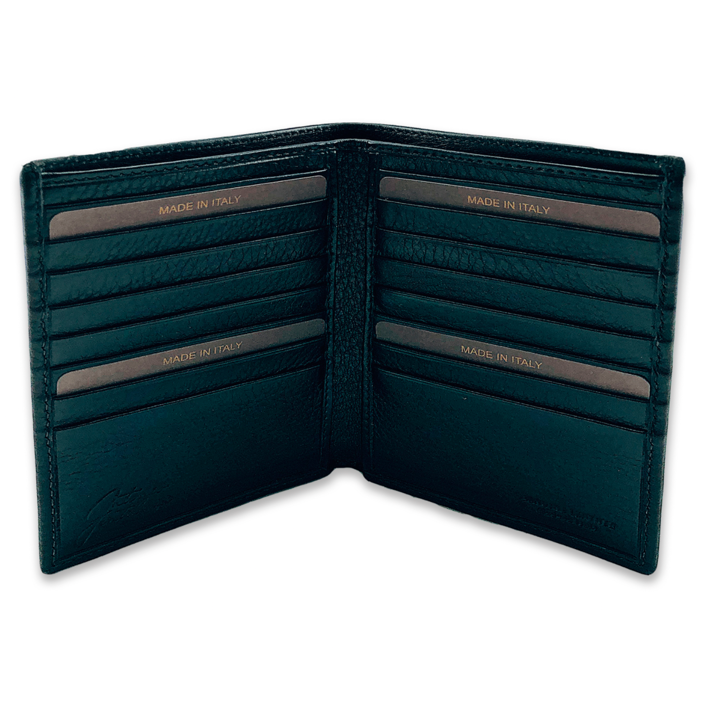 Leather Card Wallet (Black)