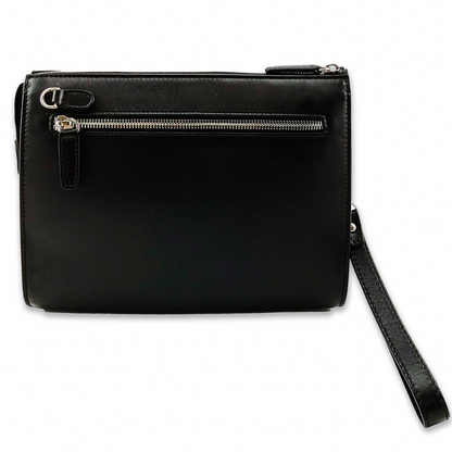 Leather Clutch Bag (Black)