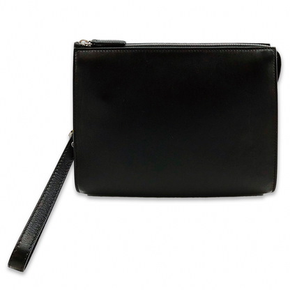 Leather Clutch Bag (Black)