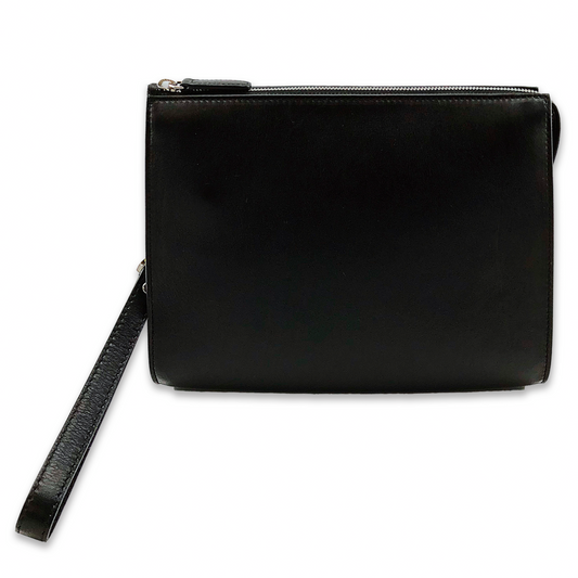 Leather Clutch Bag (Black)