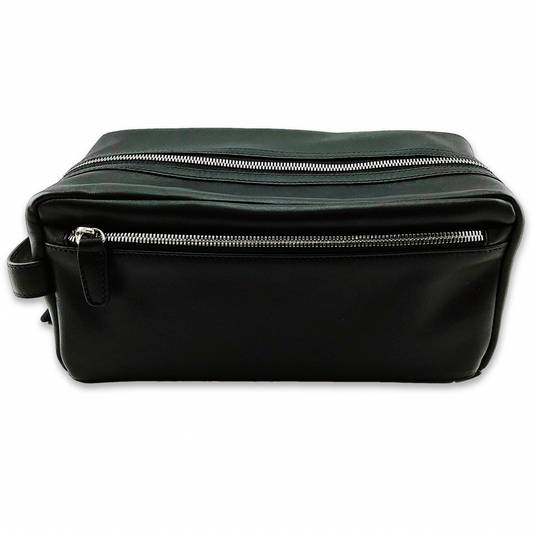 Leather Toiletry Bag (Black)