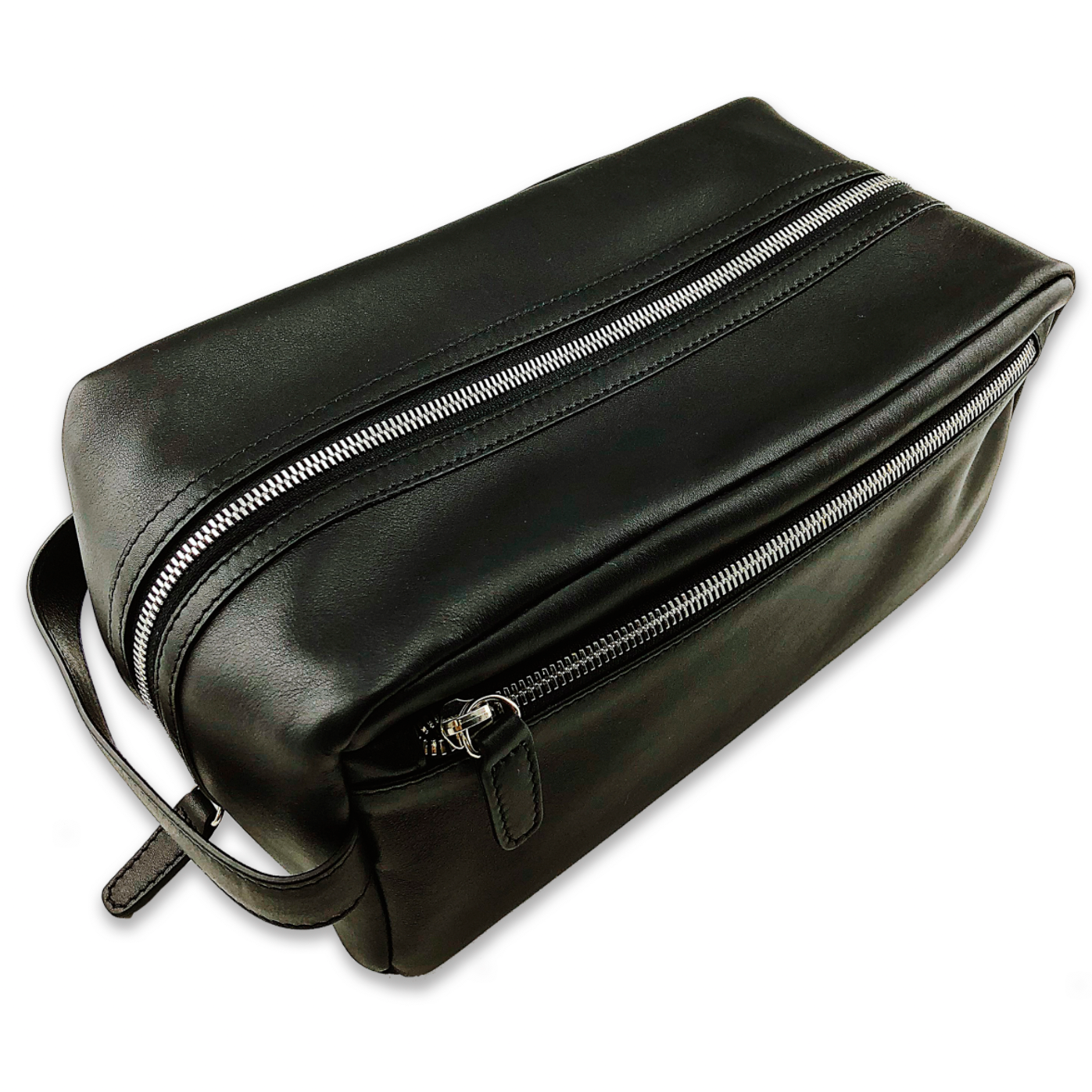 Leather Toiletry Bag (Black)